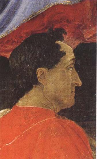 Sandro Botticelli Mago wearing a red mantle